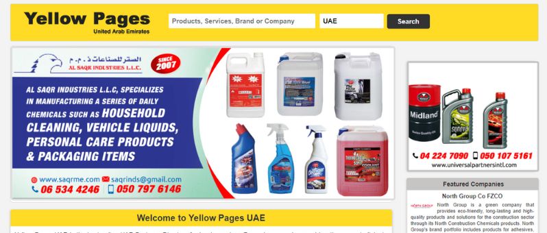 UAE Business directory Sites - Yellow Pages UAE